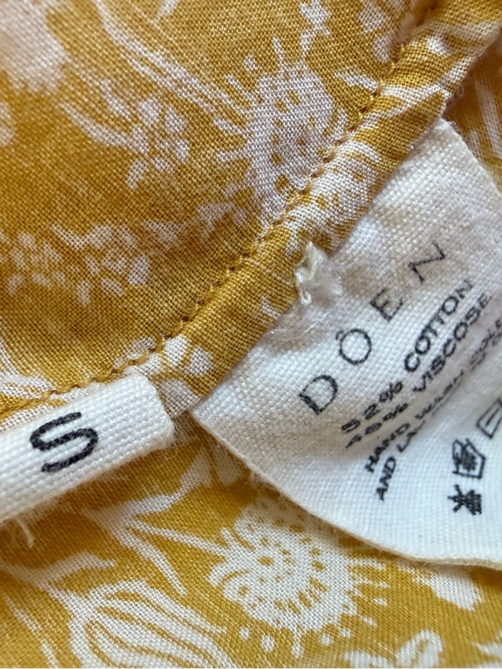 Doen Mustard Yellow Jane Blouse